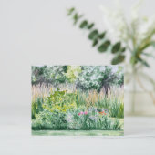 carte postale du jardin de fleurs (Debout devant)