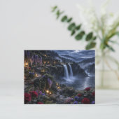 Carte postale du jardin de la cascade (Debout devant)