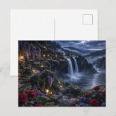 Carte postale du jardin de la cascade (Devant / Derrière)