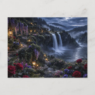 Carte postale du jardin de la cascade