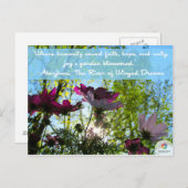 Carte postale du jardin de la Force de l'Amitié (Devant / Derrière)