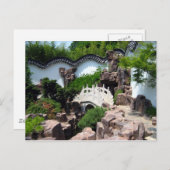 Carte postale du jardin du lettré chinois (Devant / Derrière)