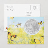 Carte postale du jardin papillon (Devant / Derrière)