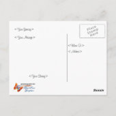 Carte postale du jardin papillon (Dos)