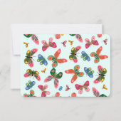 Carte postale du jardin papillon coloré (Devant)