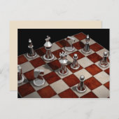 carte postale du jeu d'échecs (Devant / Derrière)