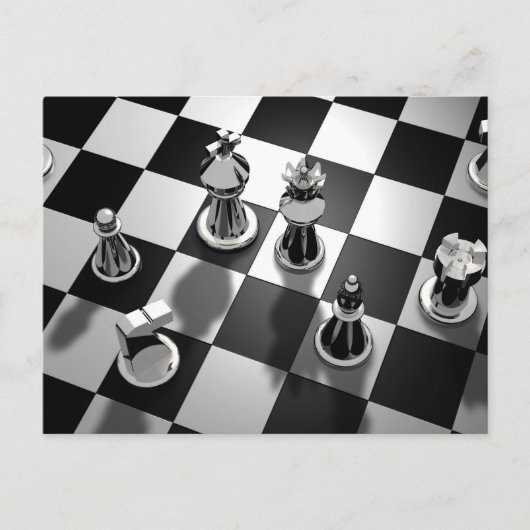 carte postale du jeu d'échecs (Devant)
