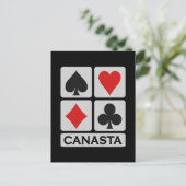 Carte postale du joueur de Canasta (Debout devant)