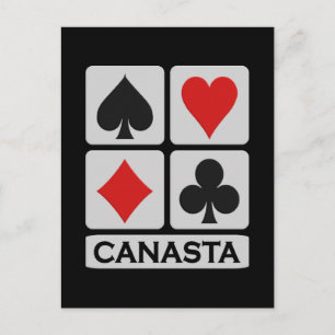 Carte postale du joueur de Canasta