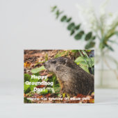 Carte postale du jour de la marmotte (Debout devant)