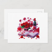 Carte postale du jour de la Saint-Galentin (Devant / Derrière)