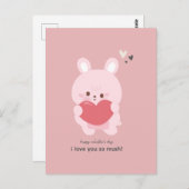 Carte postale du jour de la Saint Valentin (Devant / Derrière)