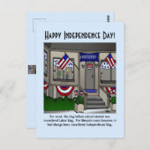 Carte postale du jour de l'indépendance (Devant / Derrière)