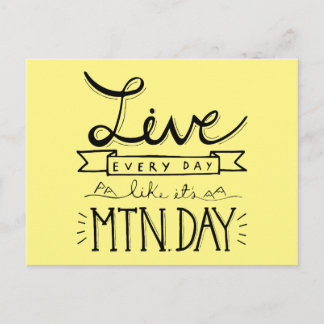 Carte postale du jour de montagne