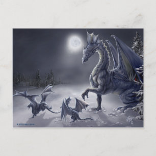 Carte postale du jour de neige