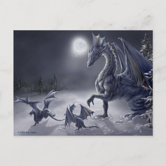 Carte postale du jour de neige (Devant)