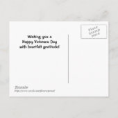 Carte postale du jour des vétérans du porche améri (Dos)