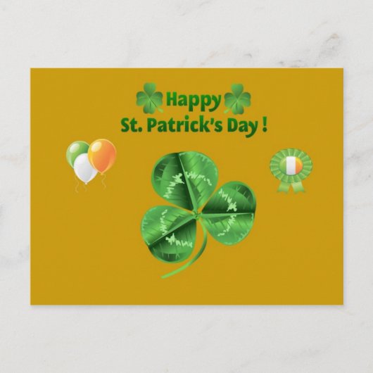 Carte postale du jour St Patrickd (Devant)
