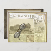 Carte postale du journal (Devant / Derrière)