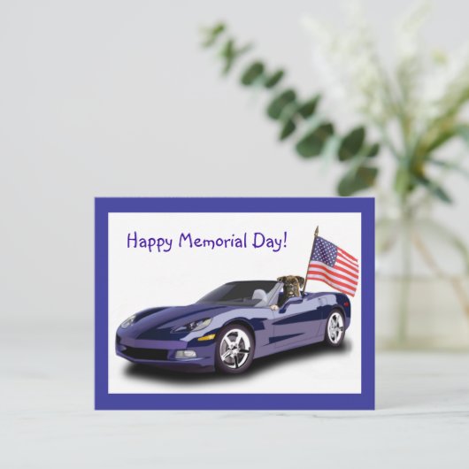 Carte postale du Joyeux Memorial Day Boxer (Debout devant)