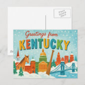 Carte postale du KENTUCKY (Devant / Derrière)