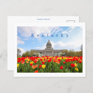 Carte postale du Kentucky avec la capitale de l'ét