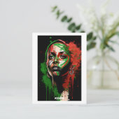 Carte postale du Kenya - Portrait artistique - Mon (Debout devant)