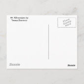 Carte postale du Kilimandjaro, Afrique de l'Est (Dos)