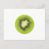 Carte Postale Du kiwi frais. Closeuse à tranche ronde isolée (Devant)