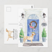 Carte postale du Labrador Retriever Moving Faire-p (Devant / Derrière)