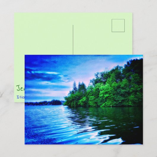 CARTE POSTALE DU LAC BLANC (Devant / Derrière)