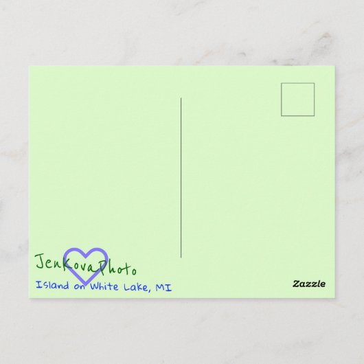 CARTE POSTALE DU LAC BLANC (Dos)