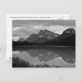 Carte postale du lac Canadien (Devant / Derrière)