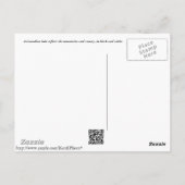 Carte postale du lac Canadien (Dos)