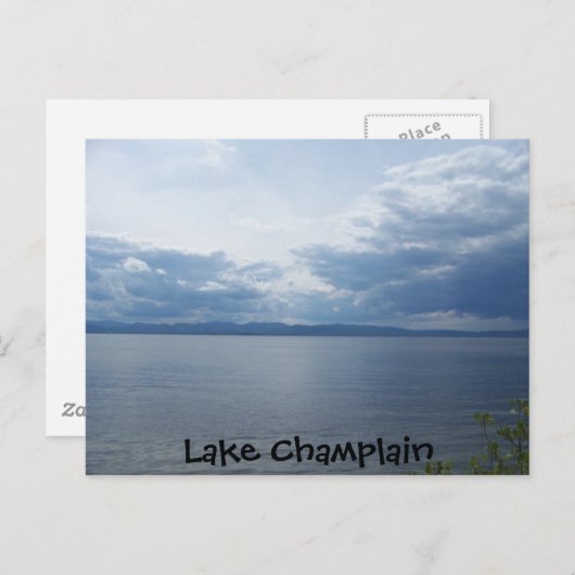 Carte postale du lac Champlain (Devant / Derrière)