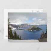Carte postale du lac Crater (Devant / Derrière)