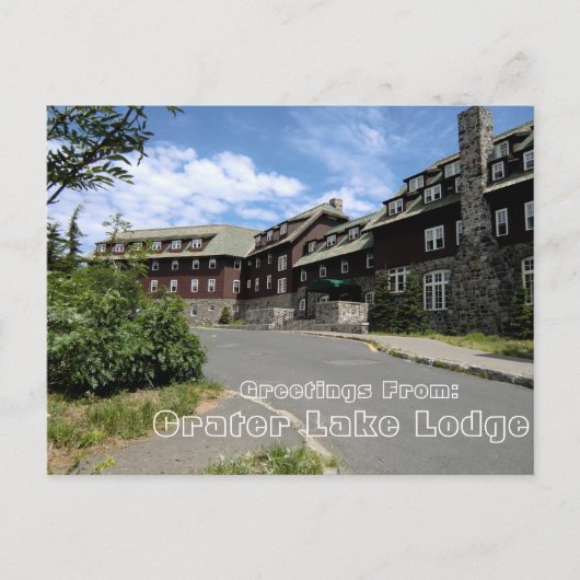 Carte postale du lac Crater (Devant)