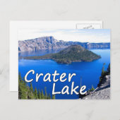 Carte postale du lac Crater (Devant / Derrière)