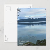 Carte postale du lac Crescent, Oregon (Devant / Derrière)