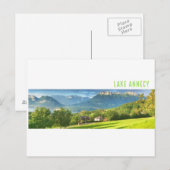 Carte postale du lac d'Annecy (Devant / Derrière)