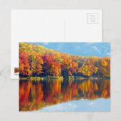 Carte postale du lac d'automne (Devant / Derrière)
