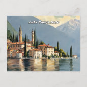 Carte postale du lac de Côme Italie