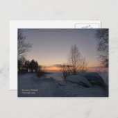 Carte postale du lac gelé (Devant / Derrière)