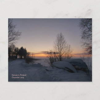 Carte postale du lac gelé