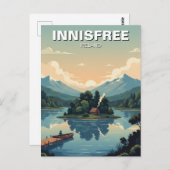 Carte postale du lac Isle d'Innisfree (Devant / Derrière)