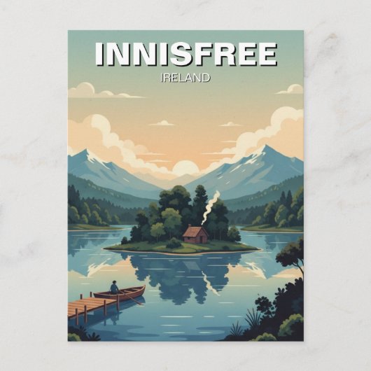 Carte postale du lac Isle d'Innisfree (Devant)