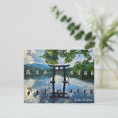 Carte postale du lac Kinrin, Yufuin (Debout devant)