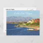Carte postale du lac Las Vegas (Devant / Derrière)