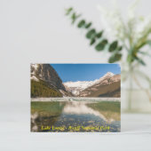 Carte postale du lac Louise, Canada (Debout devant)