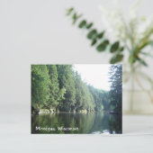 Carte postale du lac Minocqua Wisconsin (Debout devant)